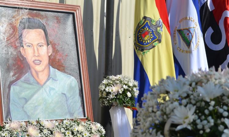UNAN León Bicentenaria conmemoró al héroe de la paz, CRISTHIAM EMILIO CADENAS