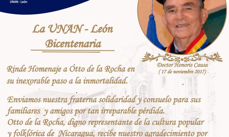 Otto de la Rocha expresión de la cultura popular y folclórica de Nicaragua