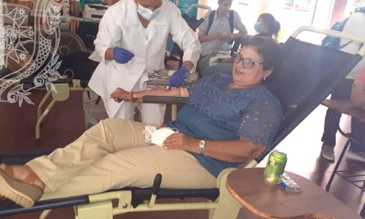 La Facultad de Ciencias Médicas de la UNAN-León Bicentenaria continúa con la captación de sangre voluntaria