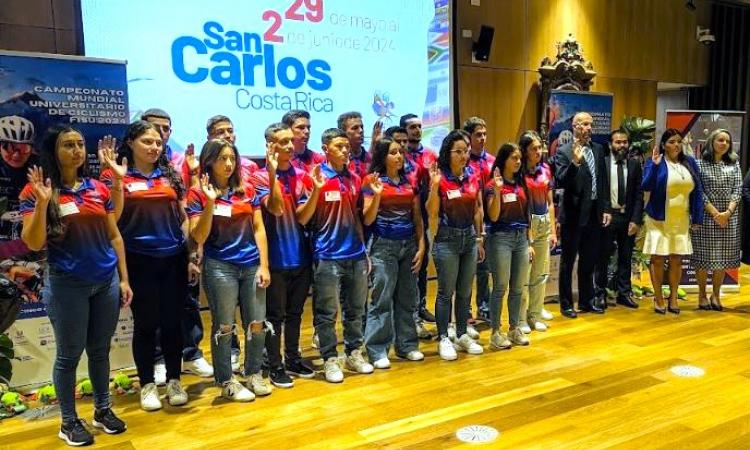 Ciclistas de universidades costarricenses listos para competir en campeonato mundial FISU Costa Rica 2024