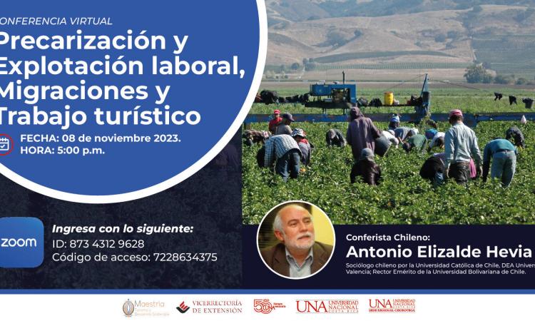 Conferencia Virtual: precarización y explotación laboral, migraciones y trabajo turístico