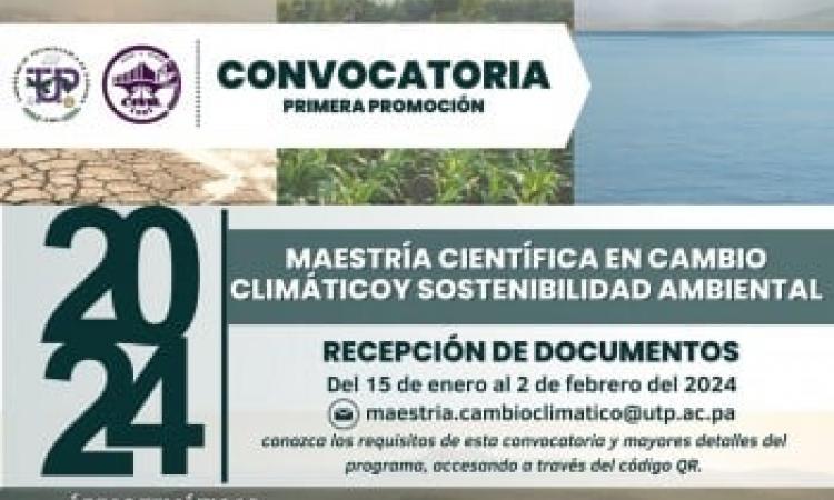  La UTP anuncia su primera Maestría Científica en Cambio Climático y Sostenibilidad Ambiental