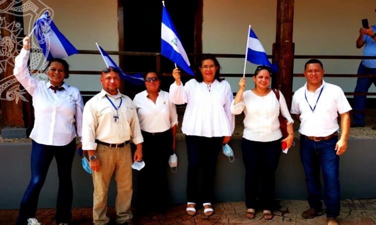 Centro Universitario Regional, Jinotega "Marlon Zelaya Cruz", participó junto a autoridades superiores en el acto de celebración de las fiestas 