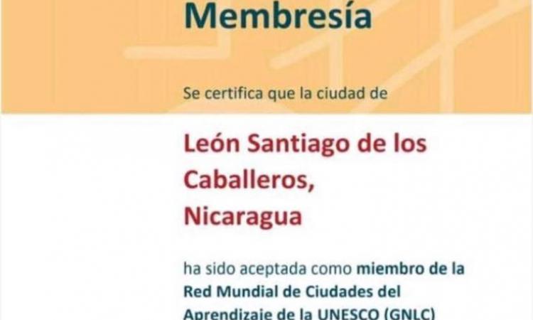 León de Nicaragua integrada por la UNESCO a la Red Mundial de Ciudades  del Aprendizaje 