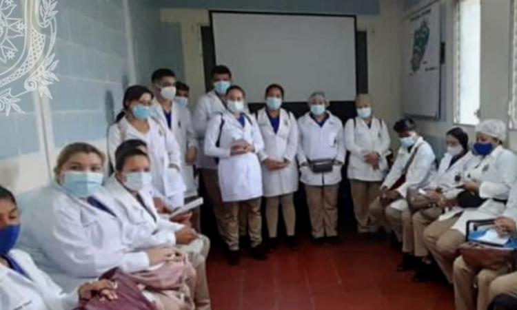 Estudiantes del II año de la carrera de Enfermería del CUR Jinotega de la UNAN León Bicentenaria iniciaron sus prácticas clínicas de fundamentos en atención primaria
