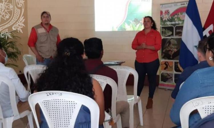 Estudiantes de la Carrera de Ingeniería en Agroecología Tropical del CUR Jinotega participaron en la presentación de la Estrategia Nacional de reducción de las emisiones de deforestación y degradación, presentada por el MARENA