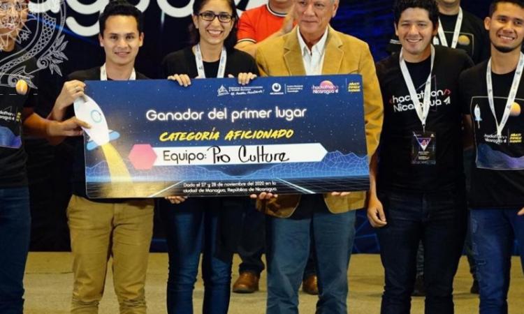 La Bicentenaria UNAN-León obtiene dos premios nacionales en Hackathon 2020