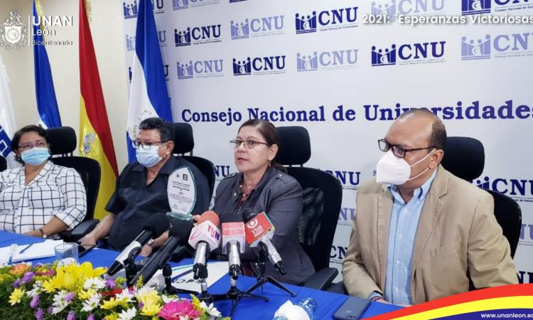 UNAN - León Bicentenaria, presidió reunión de comisiones del CNU para elaborar POA 2021
