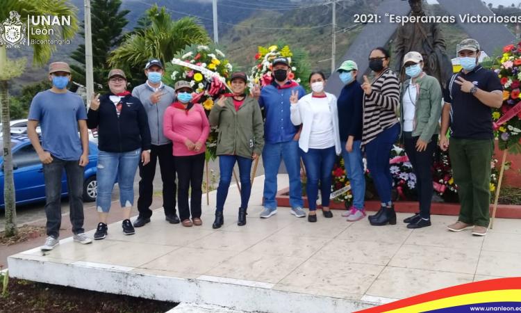 CUR-Jinotega de la UNAN - León Bicentenaria, conmemoró el paso a la inmortalidad del General Sandino