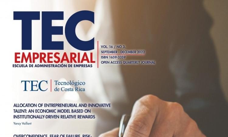 Está disponible el volumen 16, número 3 de la revista TEC Empresarial