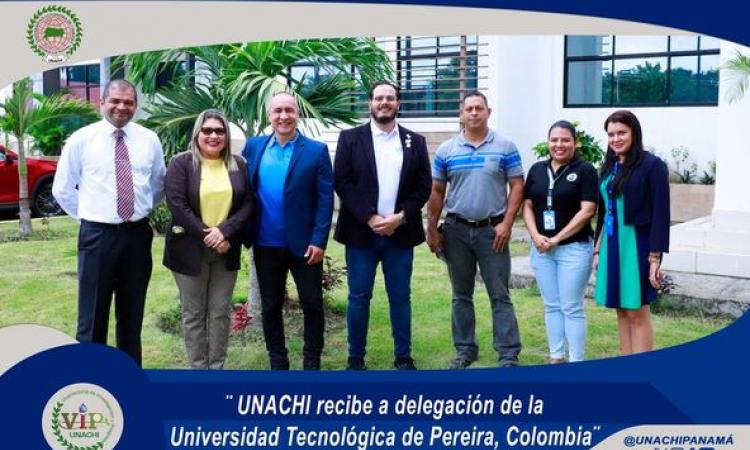 Autoridades de la Universidad Tecnológica de Pereira en Colombia visitan el Parque Científico de la UNACHI.