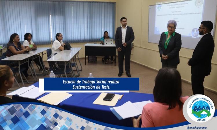 Escuela de Trabajo Social realiza Sustentación de Tesis