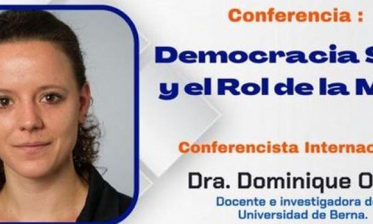  UASD presenta conferencia “Democracia Suiza Y El Rol de La Mujer”