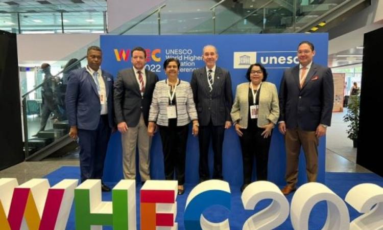 UASD participa en conferencia mundial de educación superior UNESCO realizada en Barcelona, España