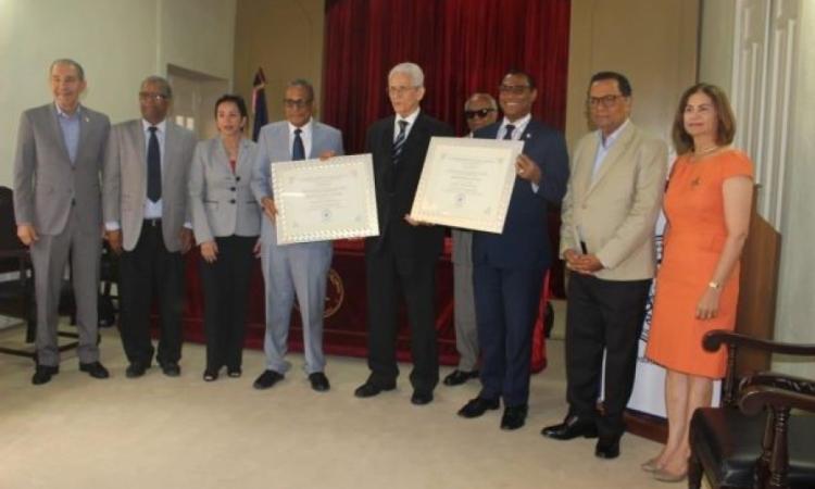 Decano Humanidades UASD y maestro de Letras son incorporados a Academia Dominicana de la Lengua
