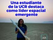 Una estudiante de la UCR destaca como líder espacial emergente