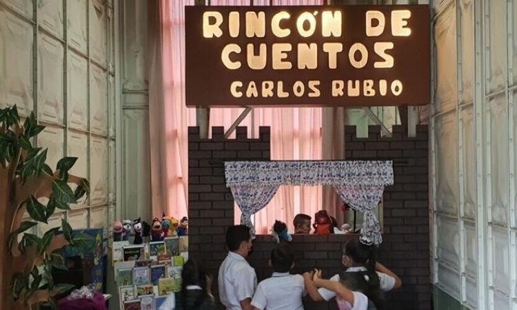 Rincón de Cuentos en reconocimiento al profesor de la UCR Carlos Rubio, abrió sus puertas en el histórico “Edificio Metálico”