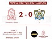 Equipo de vóleibol masculino de la UES continúa con pie derecho el torneo de ANADES 2025