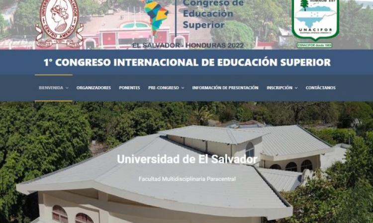 UES Convoca A La Comunidad Académica Nacional E Internacional A Participar En El Primer Congreso Internacional De Educación Superior