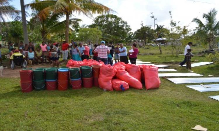 Finaliza la entrega de ayuda humanitaria a familias de la comunidad de Kamla, Puerto Cabezas