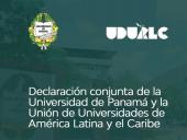 Declaración conjunta de la Universidad de Panamá (UP) y la Unión de Universidades de América Latina y el Caribe (UDUALC)