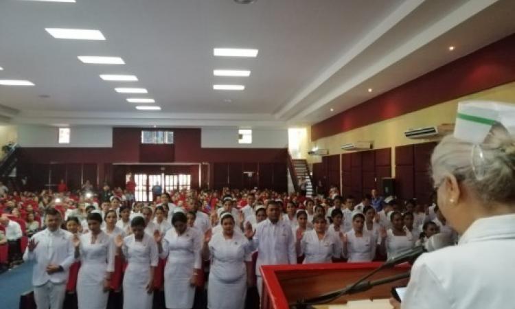 Enfermería del CRUA realizó ceremonia de juramentación