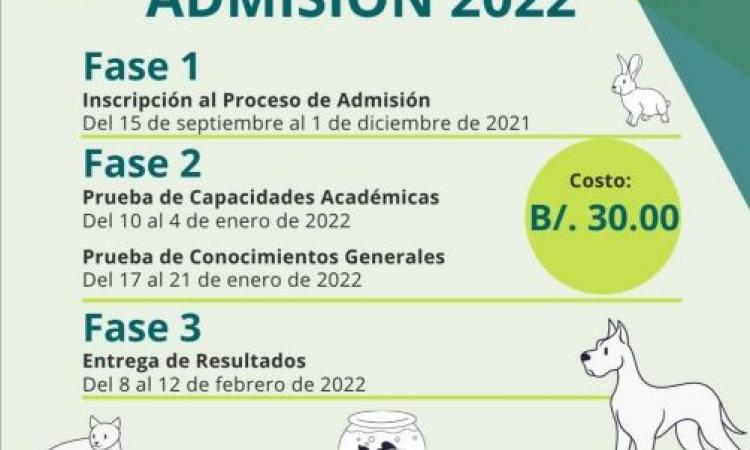 Facultad de Medicina Veterinaria informa sobre el proceso de admisión de la UP