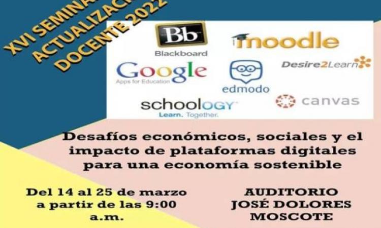 Seminario de actualización en plataformas digitales en la facultad de economía