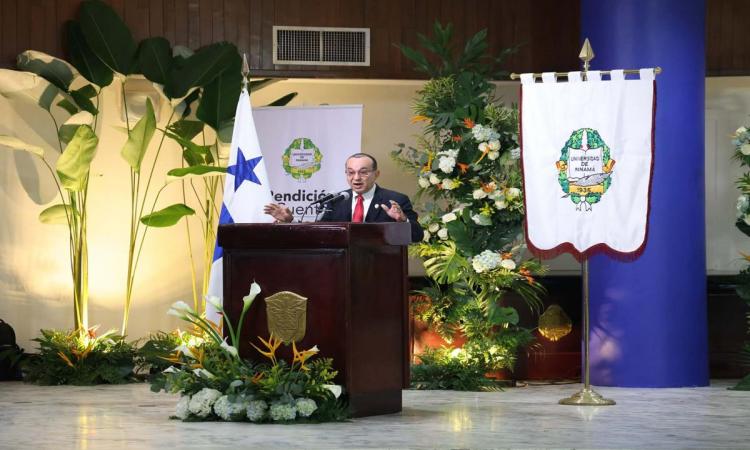 El Rector de la Universidad de Panamá presentó el informe de Rendición de Cuentas 2022