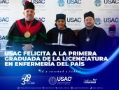 USAC felicita a la primera graduada de la licenciatura en enfermería de Zacapa