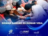 Realizan jornada de donación de sangre en la USAC