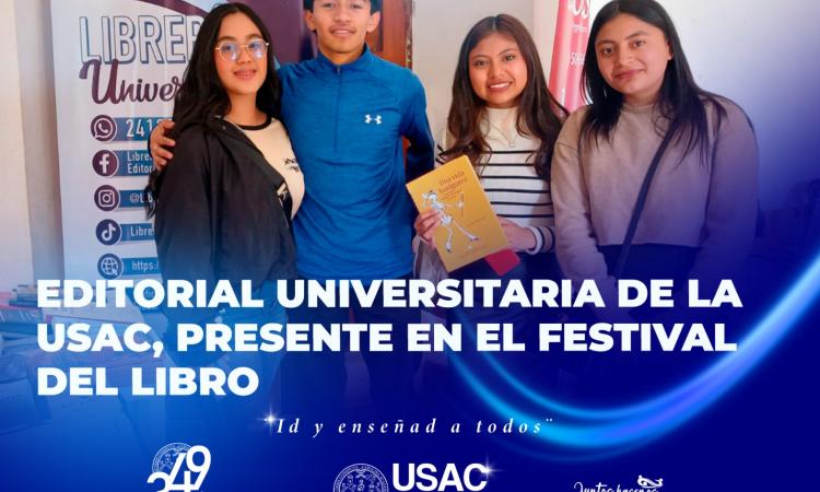 Editorial Universitaria de la USAC, presente en el Festival del Libro