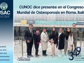 ¡CUNOC dice presente en el Congreso Mundial de Osteoporosis en Roma, Italia!