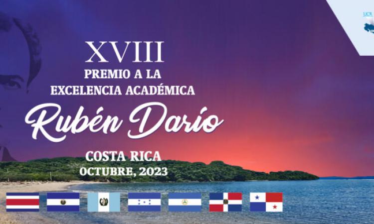 La XVIII edición del Premio a la Excelencia Académica Rubén Darío se celebrará en octubre en Costa Rica
