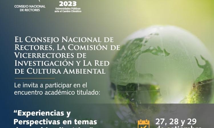 Universidades públicas de Costa Rica realizarán Encuentro Académico Virtual sobre Cambio Climático
