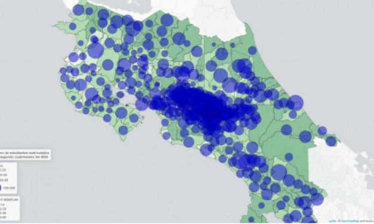 Cobertura de la UNED alcanzó el 96% de los distritos de Costa Rica