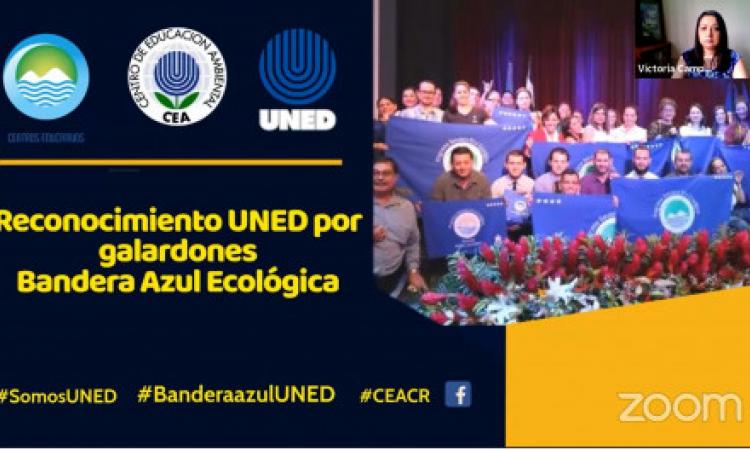 Programa Nacional Bandera Azul Ecológica reconoce labor de la UNED en favor del ambiente