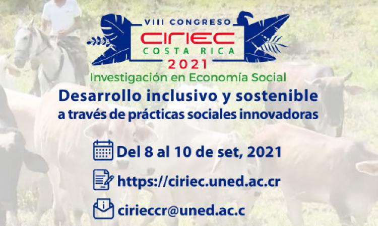 Inicia cuenta regresiva en cierre de inscripciones para participaciones virtuales del Congreso CIRIEC Costa Rica 2021