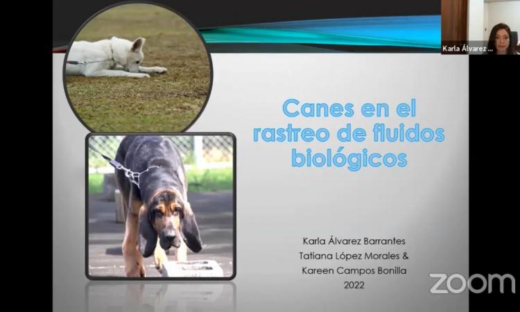 Expertas en Ciencias Forenses, criminalística y criminología, abordaron el tema: Canes en el rastreo de fluidos biológicos
