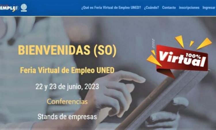 UNED lanzó portal web de la primera Feria Virtual de Empleo