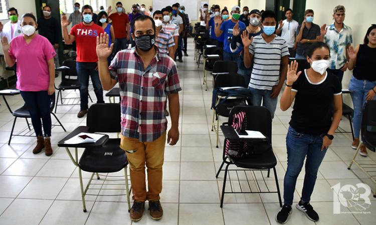 Estudiantes de UNA Camoapa listo para sus prácticas laborales en Zona Central y Norte de Nicaragua