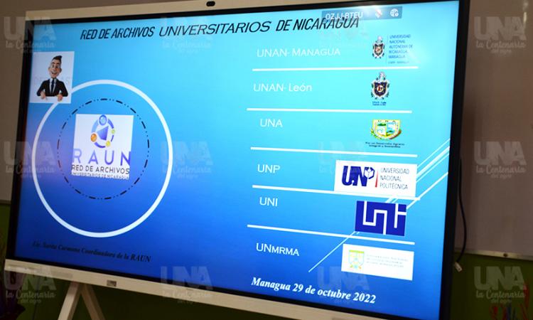 UNA sede del encuentro de los miembros de la Red de Archivos Universitarios de Nicaragua