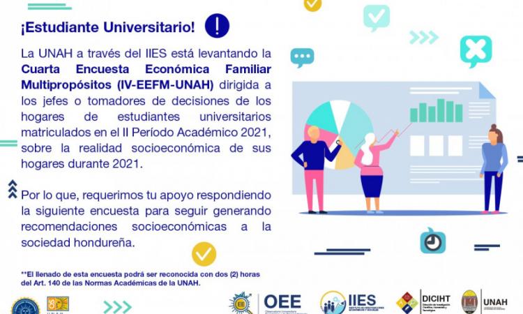 Participe en la Encuesta Económica Universitaria que aplica el IIES-UNAH