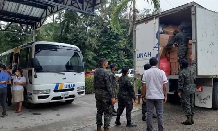 La solidaridad Puma se extendió hasta Guanaja con 45 mil libras de víveres