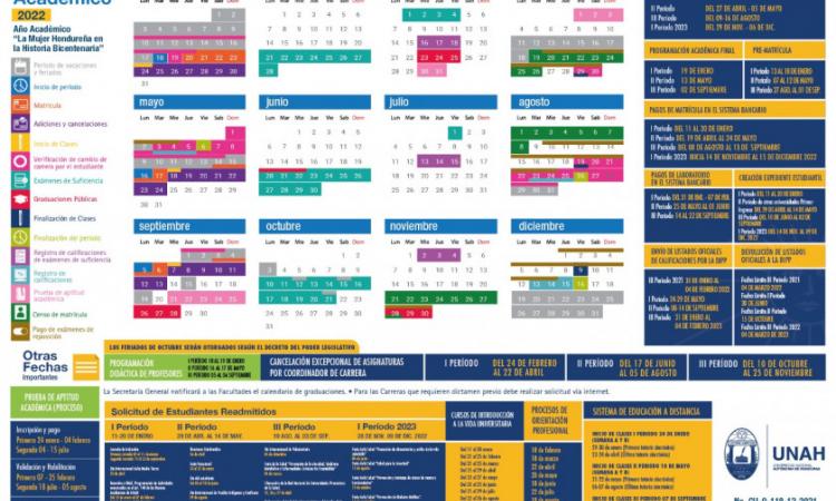Conozca las principales fechas del Calendario Académico 2022