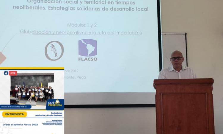Director de Flacso Honduras comparte nueva oferta académica 2022