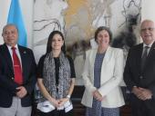Representante residente del Banco Mundial en Honduras visita al rector para definir acuerdos a futuro