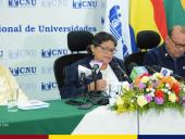 Destacan aplicación de Prueba de Habilidades y Aptitudes de UNAN León en conferencia de prensa del CNU
