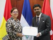 UNAN-Managua recibe visita del embajador de la India en Nicaragua