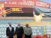  UNAN-Managua devela mural conmemorativo a ciudades heroicas del hermano pueblo de Rusia